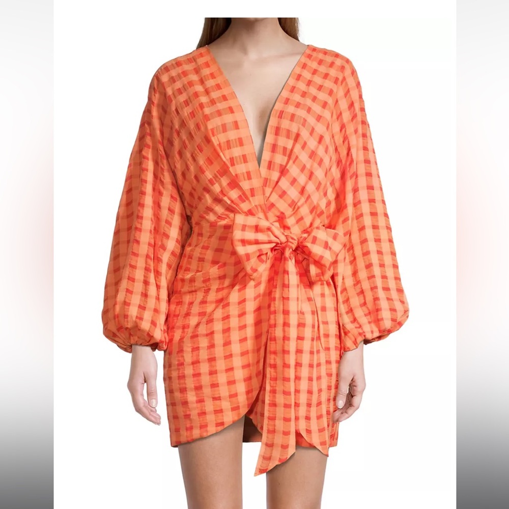 Gingham cotton summer dress